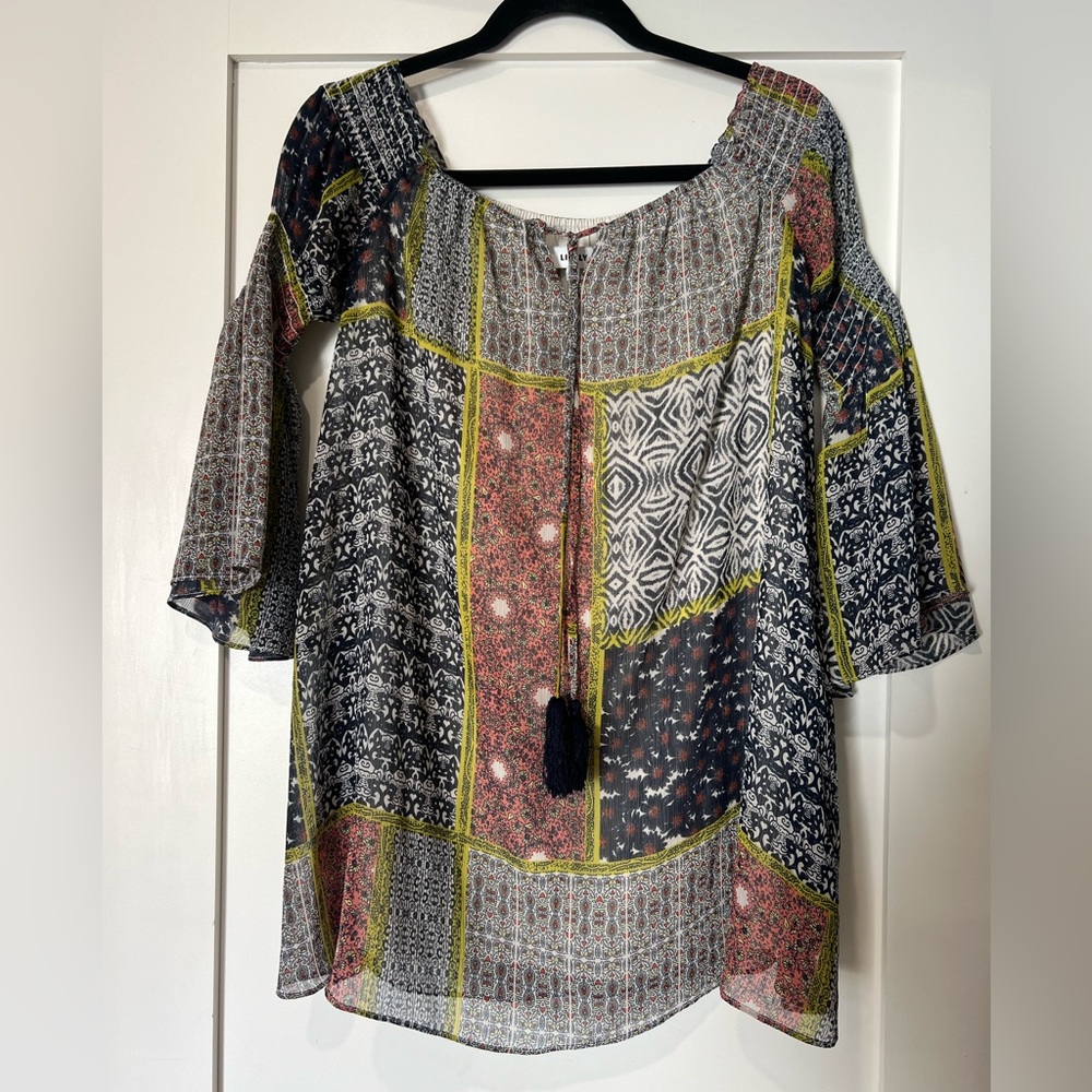Likely Boho Peasant Dress Short! sz 0 EUC